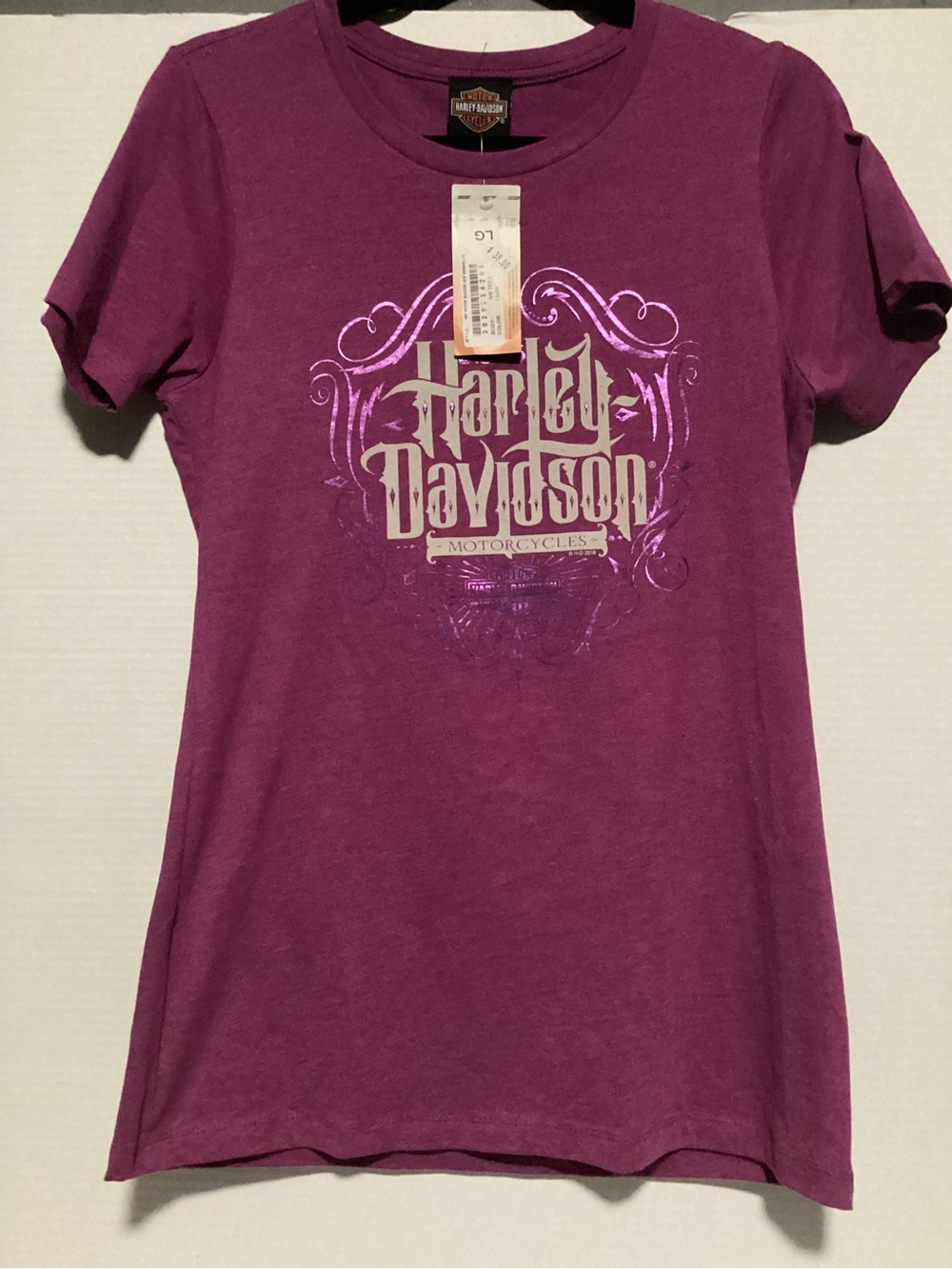 Harley-Davidson Plum Short-Sleeve Logo Tee New size L